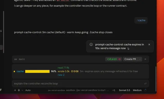 Claude Code에서 Cache Control 사용을 강력히 추천합니다

아마 모드 중에서도미리보기