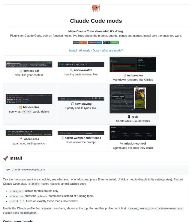 Claude Code는 눈에 잘 띄지 않아도 강력할 수 있다. 이 저장소는 빠진 신호를 추가한다미리보기